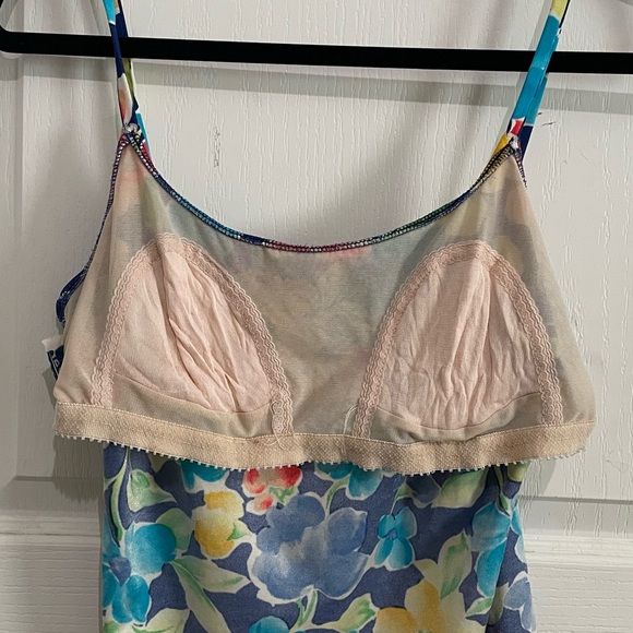 Vintage Floral Gabar Swim Tank Top - Picture 5 of 5